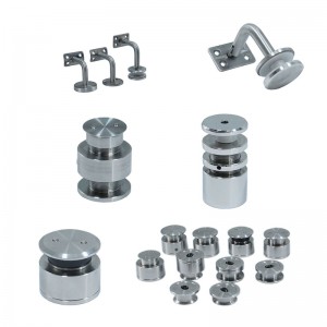 ステンレス鋼の手すりのアクセサリー階段とバルコニーガラスの手すりアクセサリー製品